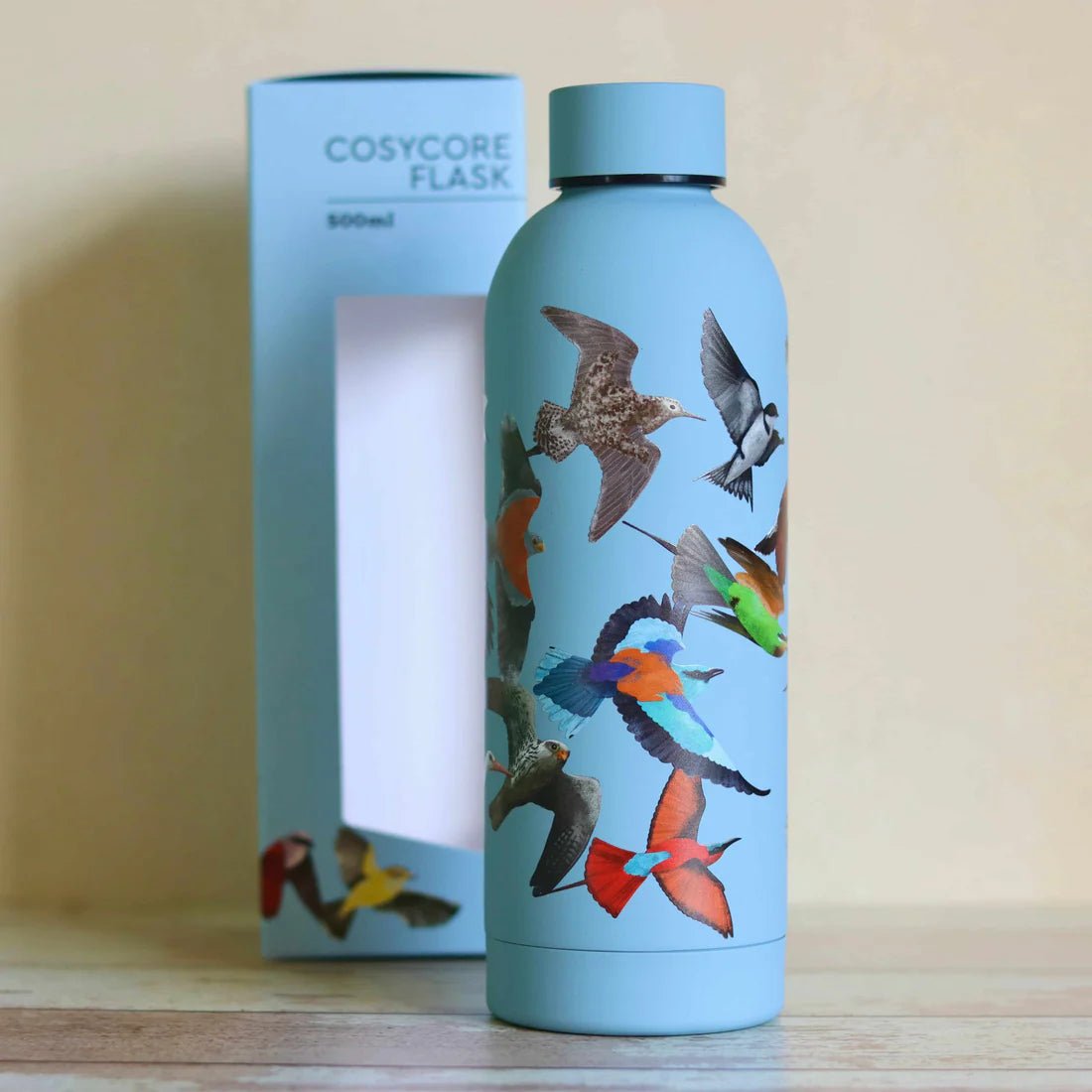 CosyCore Insulated Flask | 500ml Stainless Steel Water Bottle | SILVAN