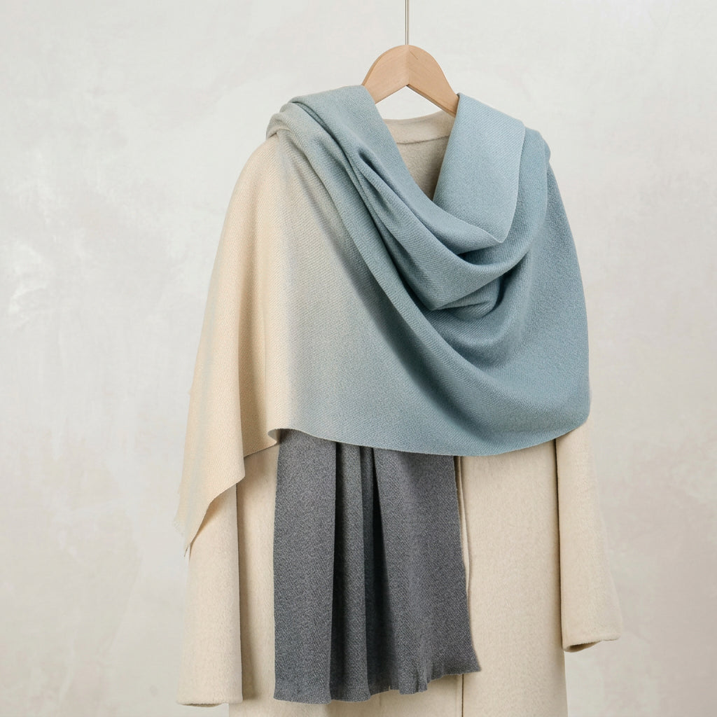 Cashmere Blend Shawl | Lightweight Earth-Tone Wrap | SILVAN