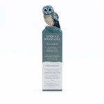 Load image into Gallery viewer, Bookmark with an illustration of an African Wood Owl on a white background
