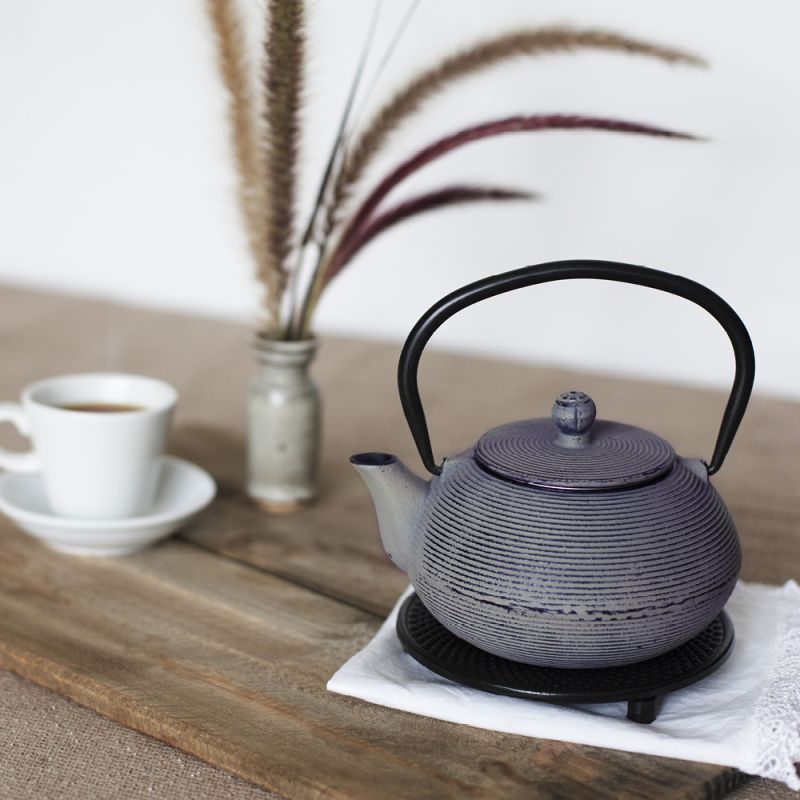 Cast iron teapot