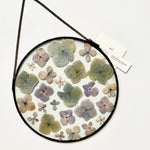 Load image into Gallery viewer, Glass botanical wall hanging - large round
