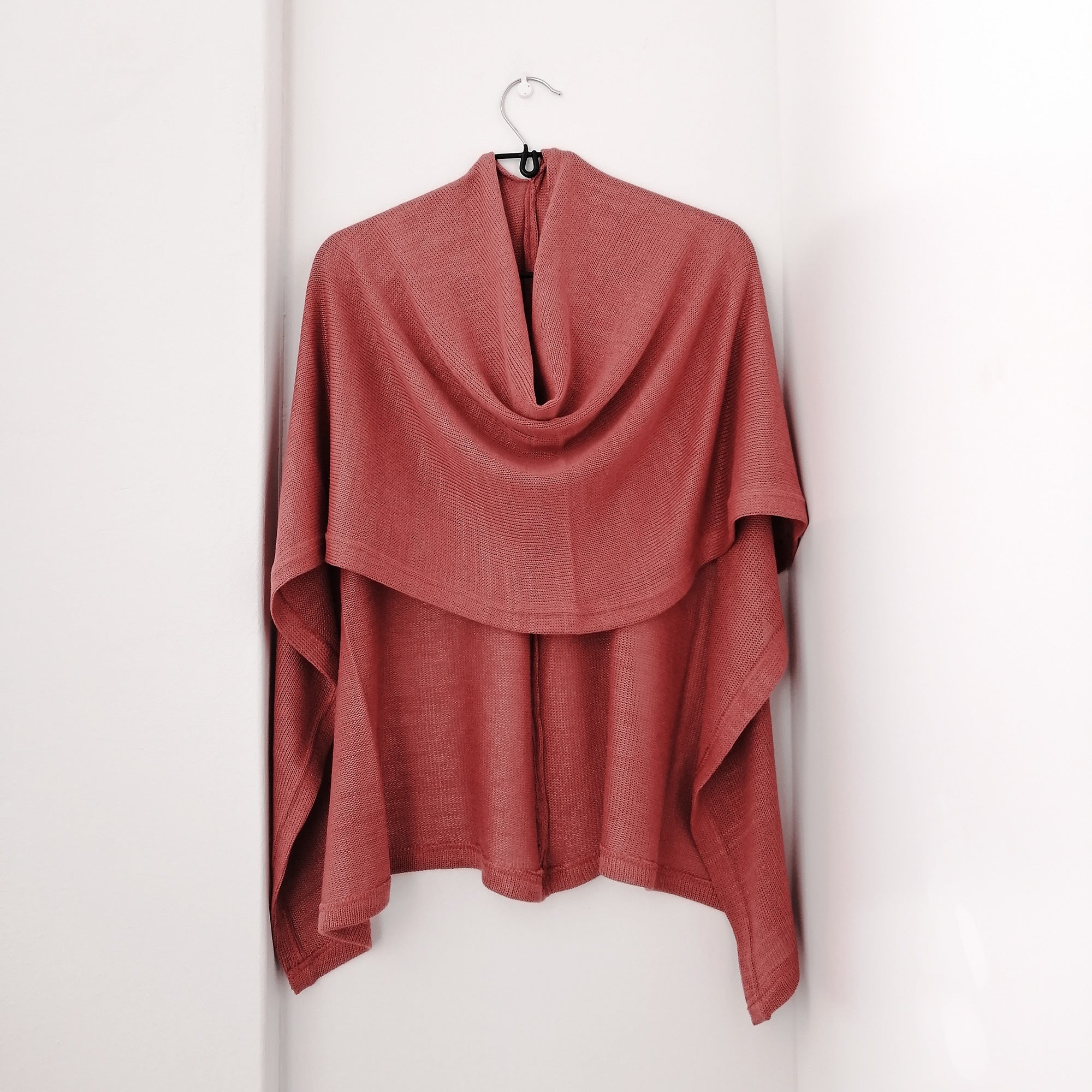 Knitwear - Bamboo Cotton Poncho (Copper)