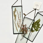 Load image into Gallery viewer, Glass botanical wall hanging - rectangle
