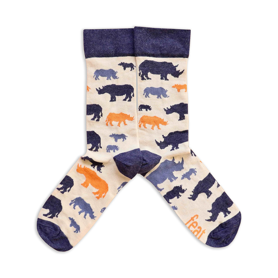 FEAT. adults Rhino socks