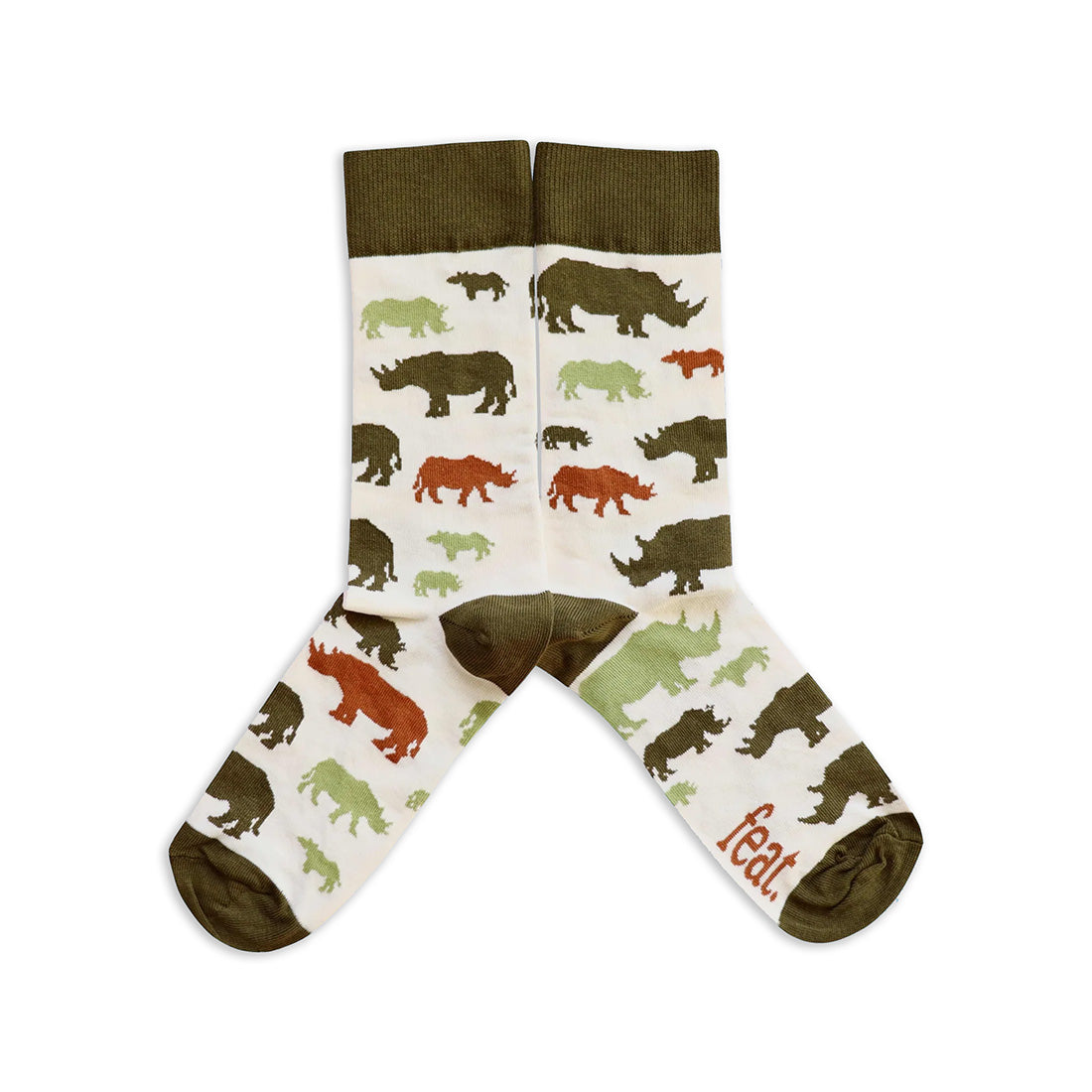 FEAT. adults Rhino socks