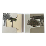 Load image into Gallery viewer, Two greeting cards with tree illustrations on a white background
