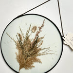 Load image into Gallery viewer, Glass botanical wall hanging - extra large round

