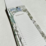 Load image into Gallery viewer, Floral-themed calendar page for February on a light background
