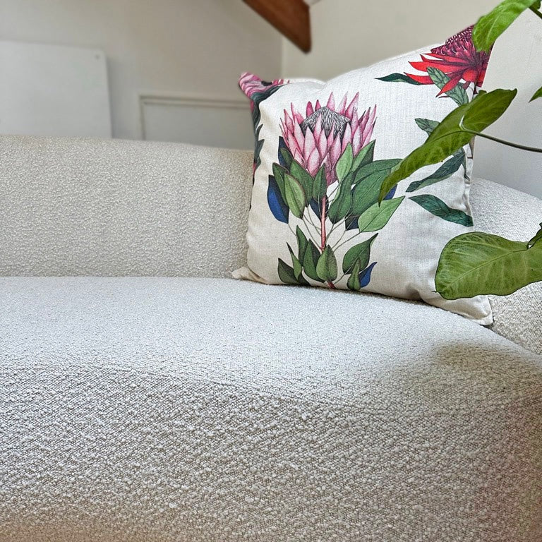 60x60cm cushion cover - Natural Protea Flora