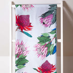 Load image into Gallery viewer, Botanic silk scarf - Protea Flora (sky)
