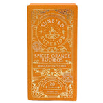 Load image into Gallery viewer, Sunbird Spiced Orange Rooibos tea box on a white background
