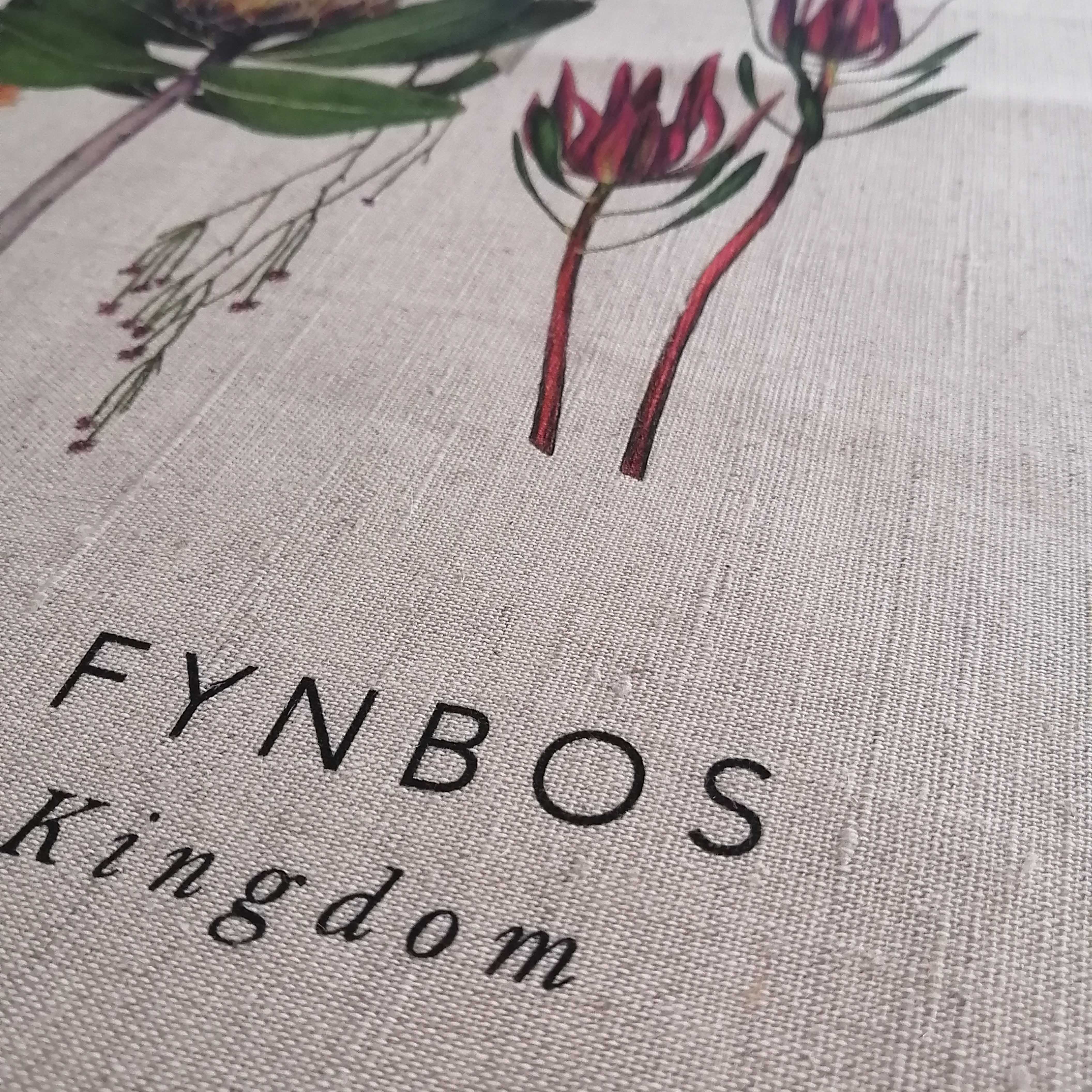 100% linen tea towel - Cape Fynbos