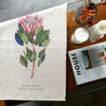 Load image into Gallery viewer, 100% linen tea towel - King Protea
