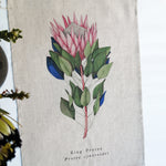 Load image into Gallery viewer, 100% linen tea towel - King Protea
